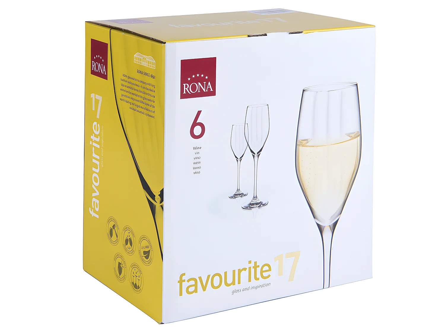 Flûte à Champagne Favourite Optic 17 cl (lot de 6)
