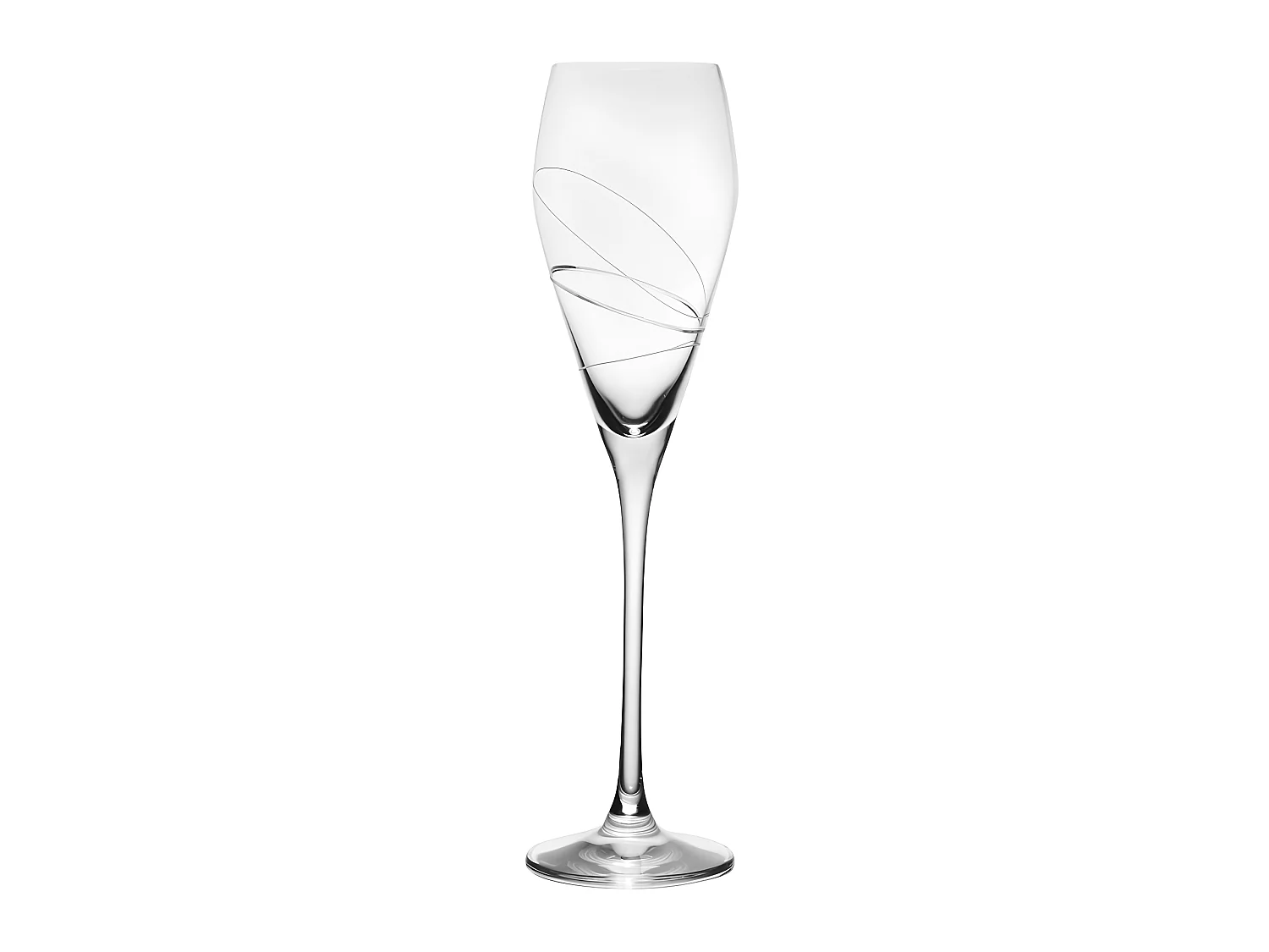 Flûte à Champagne Silhouette 22 cl en cristallin taillé (lot de 6)