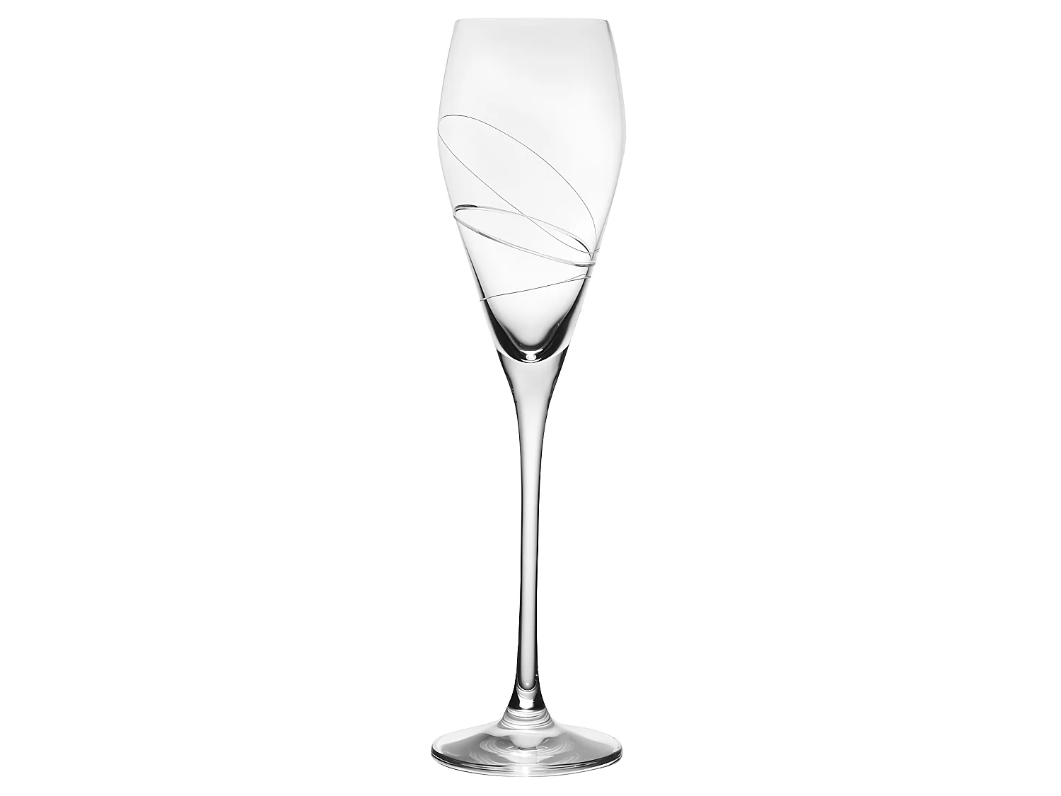 Flûte à Champagne Silhouette 22 cl en cristallin taillé (lot de 6)