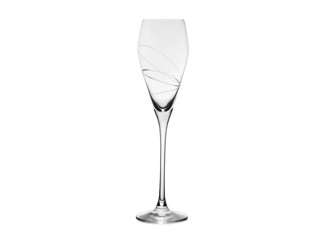 Flûte à Champagne Silhouette 22 cl en cristallin taillé (lot de 6)