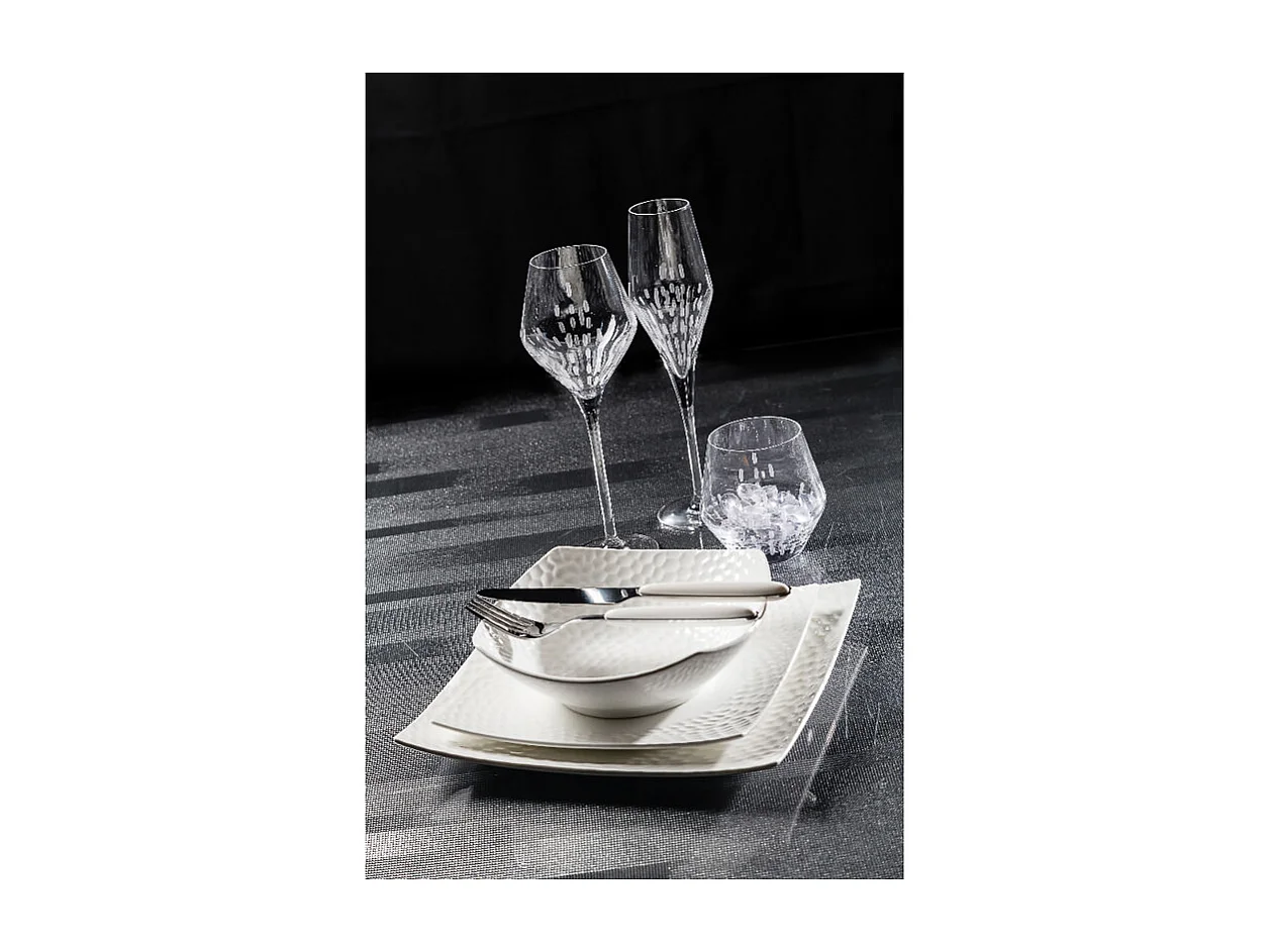 Flûte à Champagne Silhouette 22 cl en cristallin taillé (lot de 6)