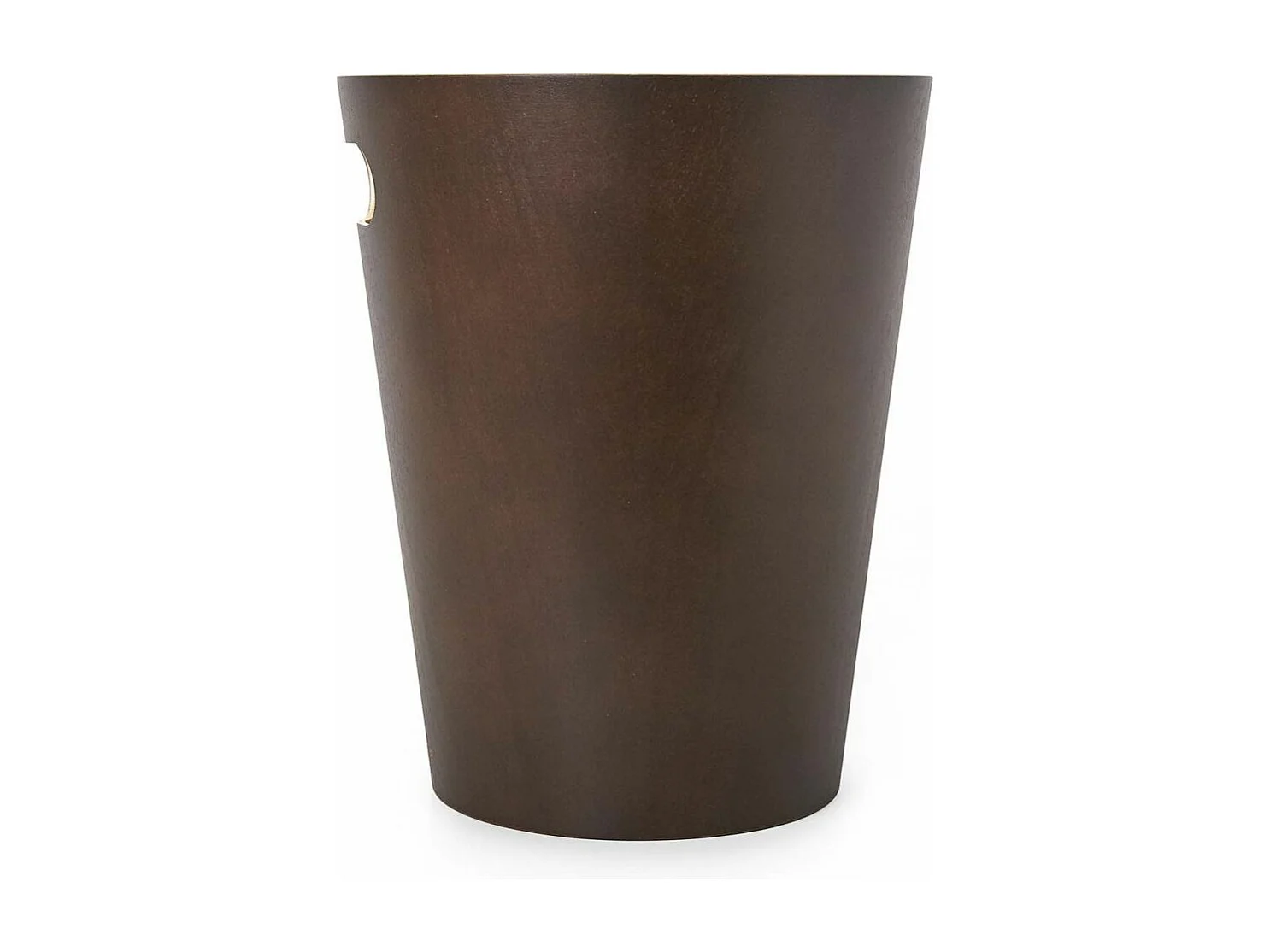 Corbeille à papiers en bois 7,5L Woodrow espresso
