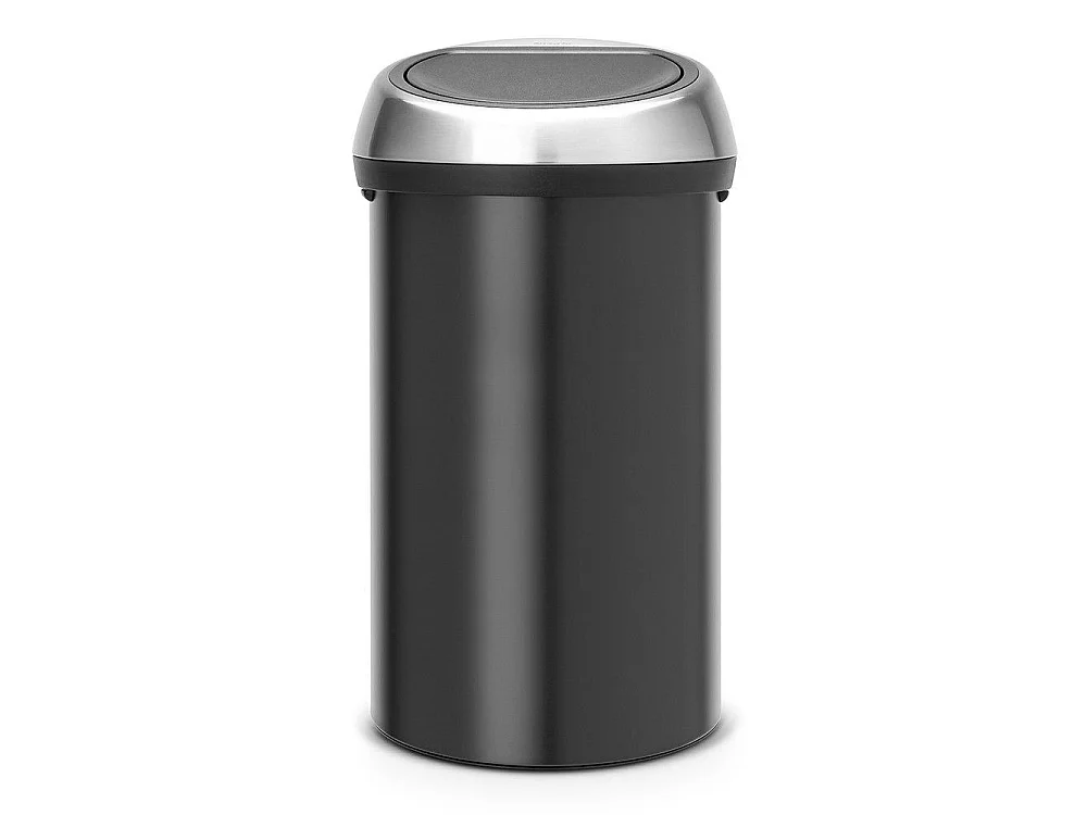 Poubelle Touch Bin 60 l noir mat Code H