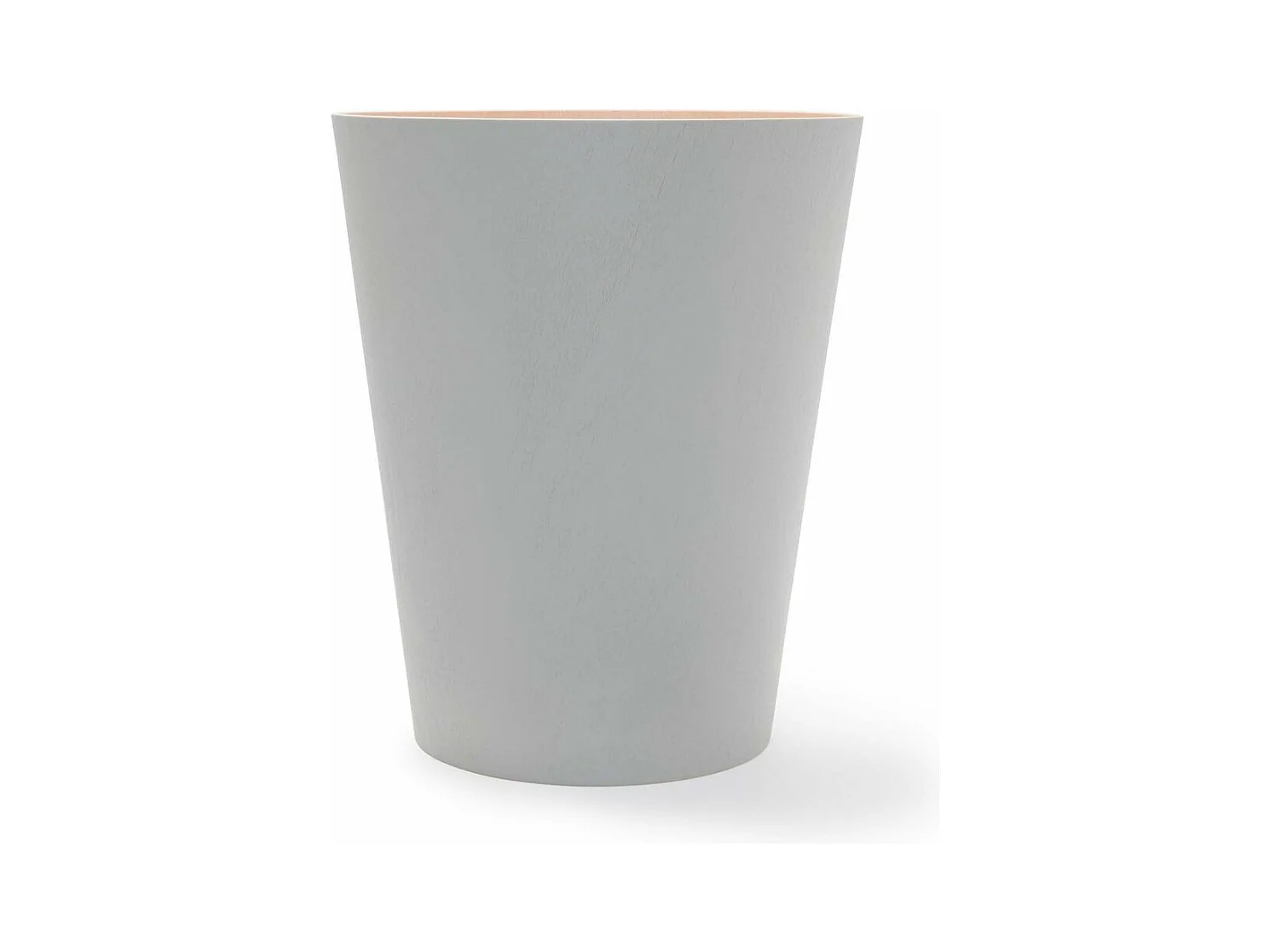 Poubelle à papiers en bois Woodrow grise 7.5L