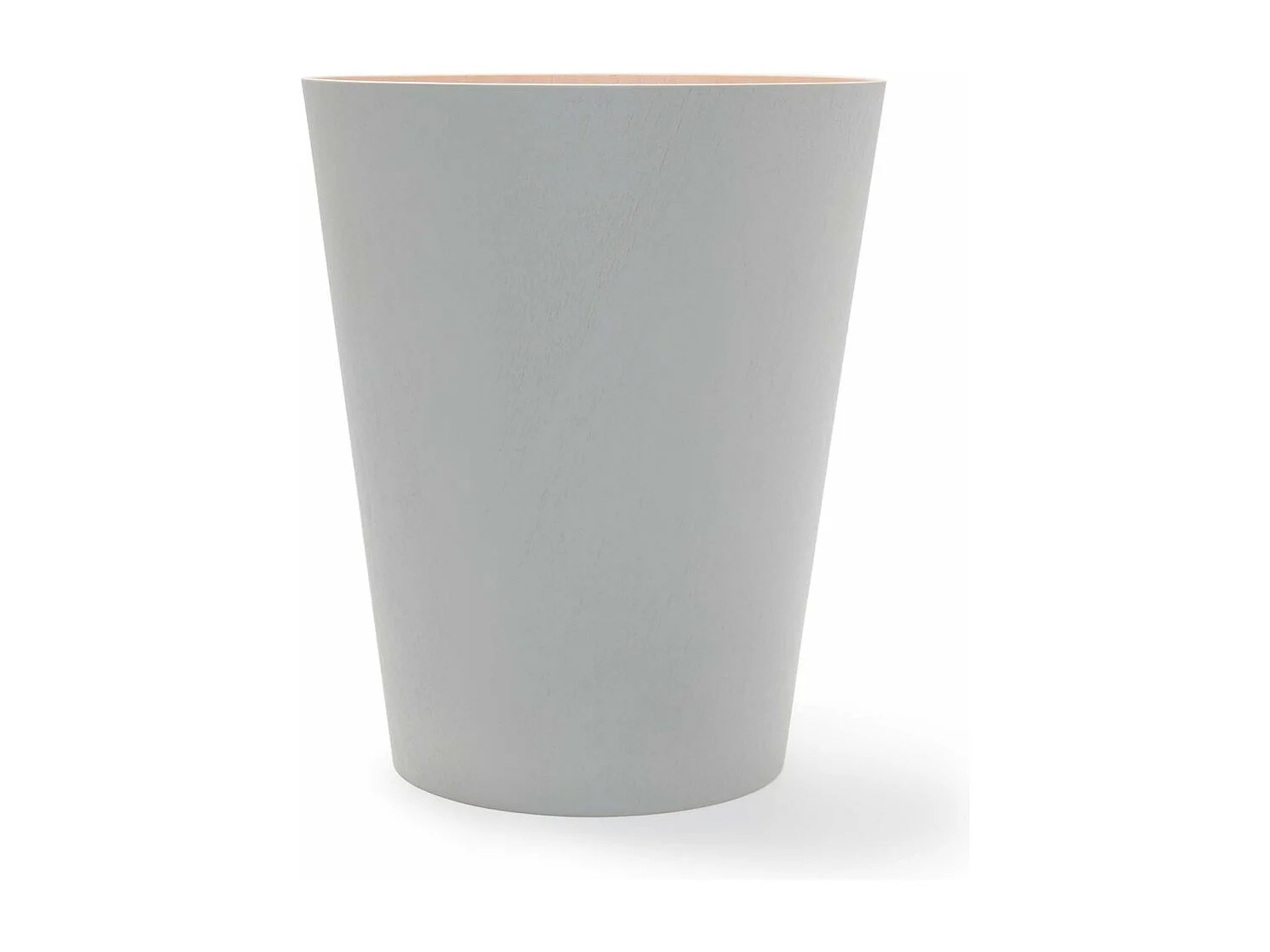 Poubelle à papiers en bois Woodrow grise 7.5L