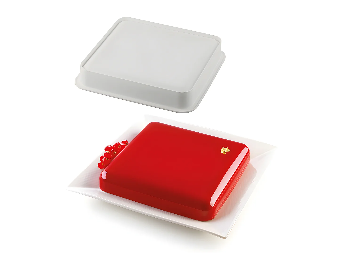 Moule en silicone Carré Quadro 21 cm