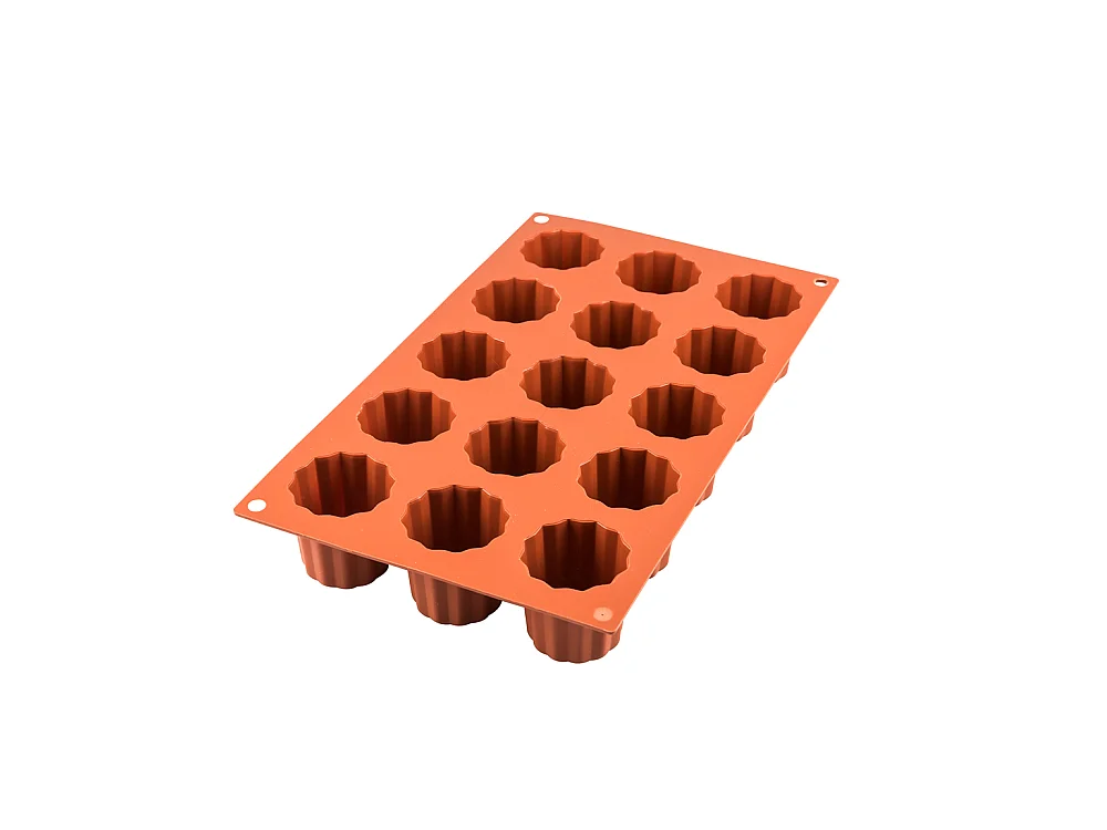 Moule en silicone 18 mini canelés 3,5 cm