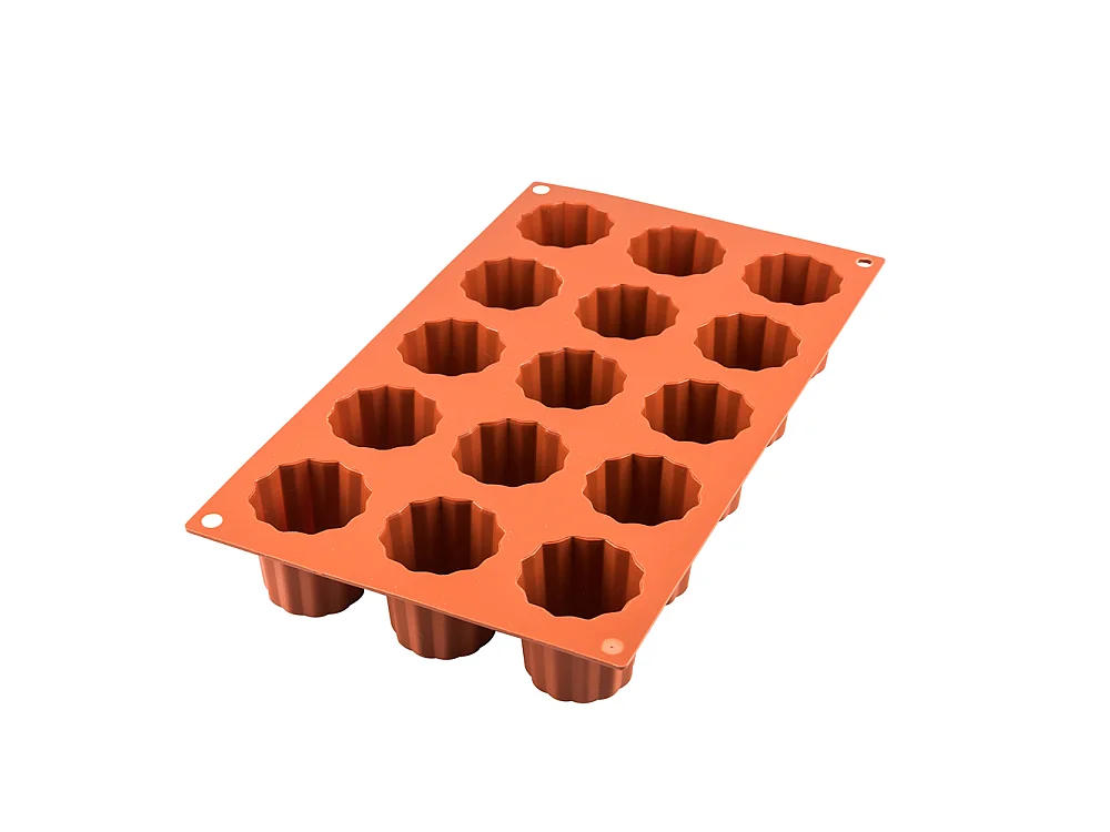 Moule en silicone 18 mini canelés 3,5 cm