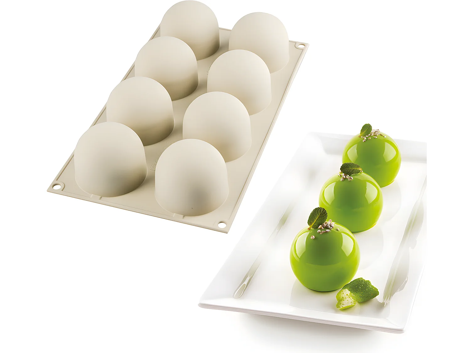 8 DOLCE TARTUFO - MOULE SILICONE D6.2 /H 5.2CM