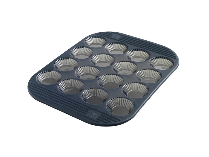 Moule pour 16 mini-tartelettes en silicone