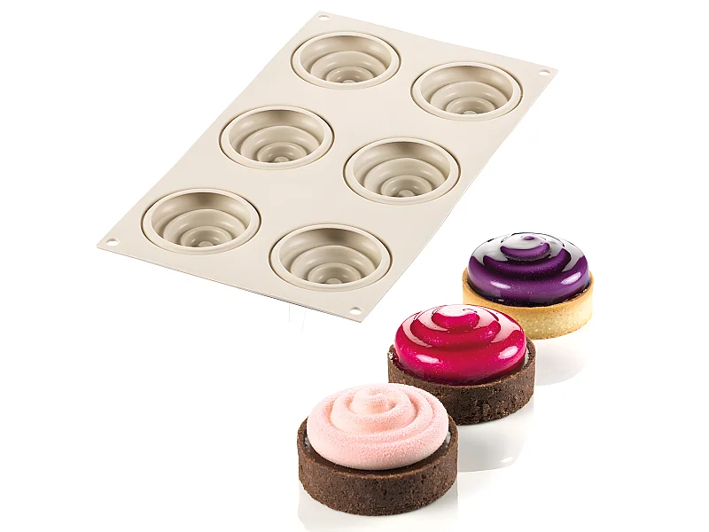 Moule 6 tartelettes twist