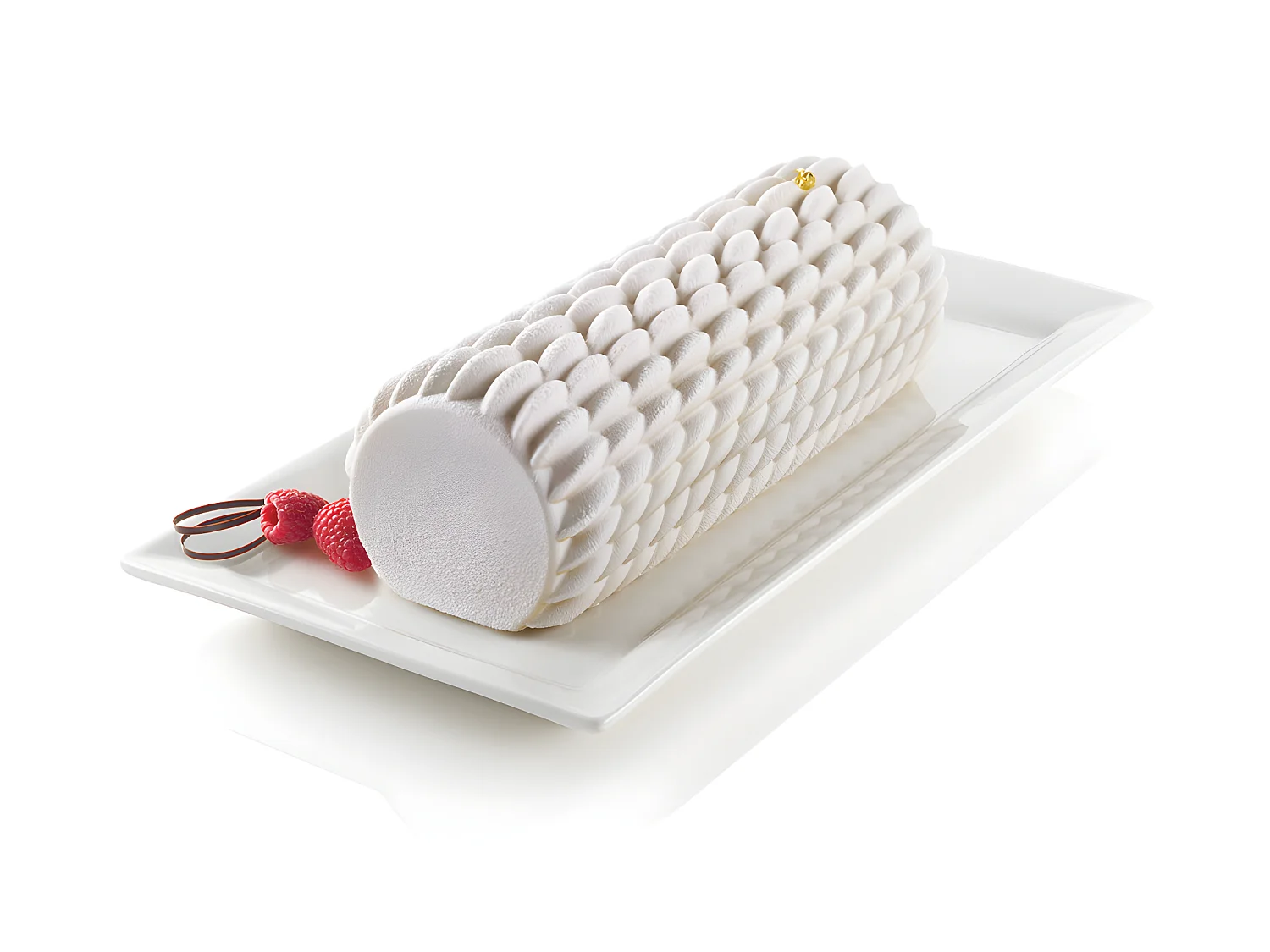 Moule bûche en silicone quenelle