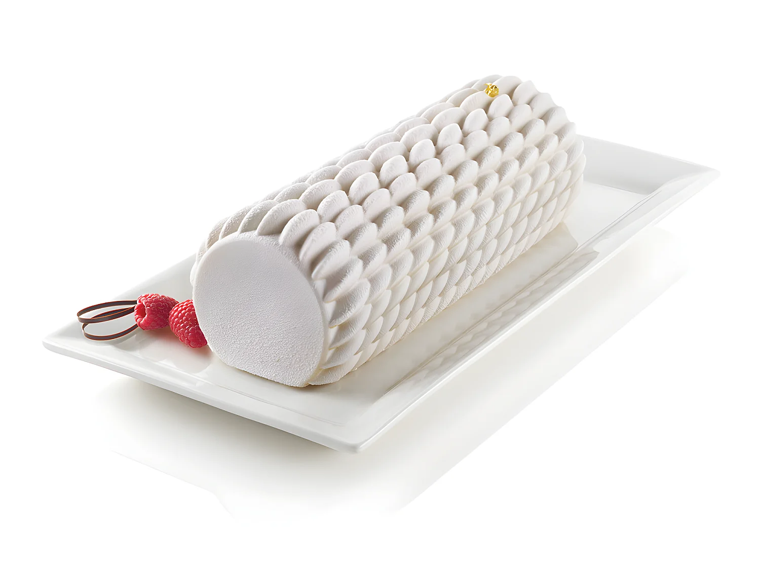 Moule bûche en silicone quenelle