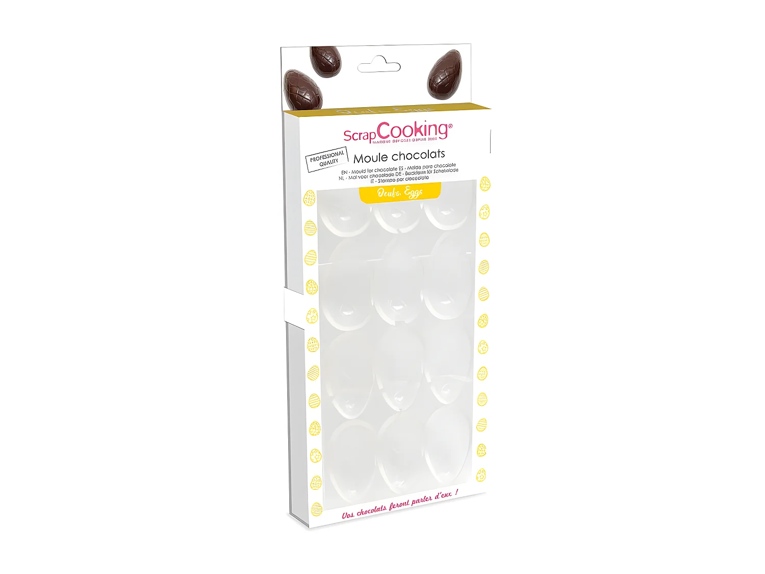 Moule à œufs en chocolat