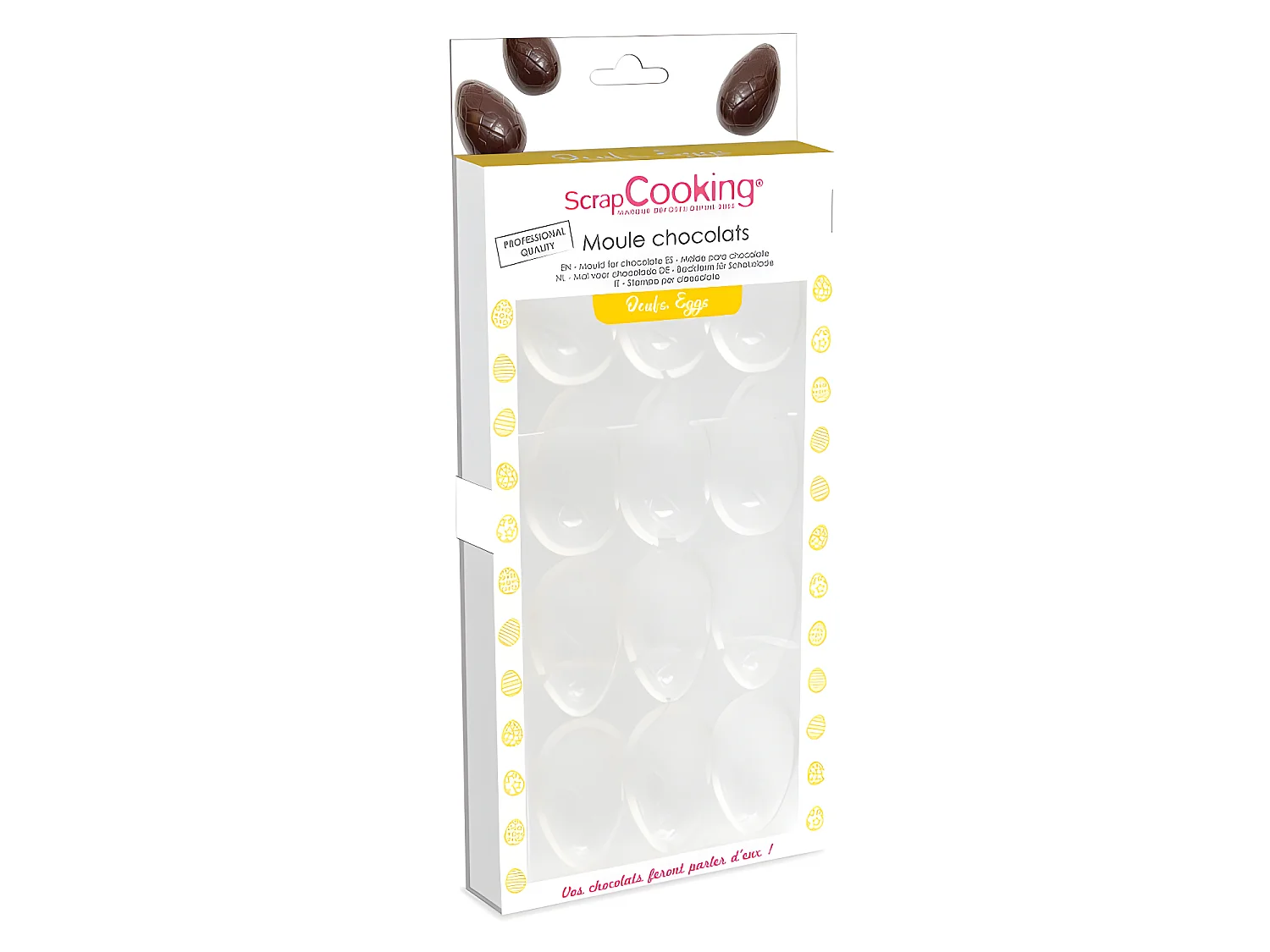 Moule à œufs en chocolat