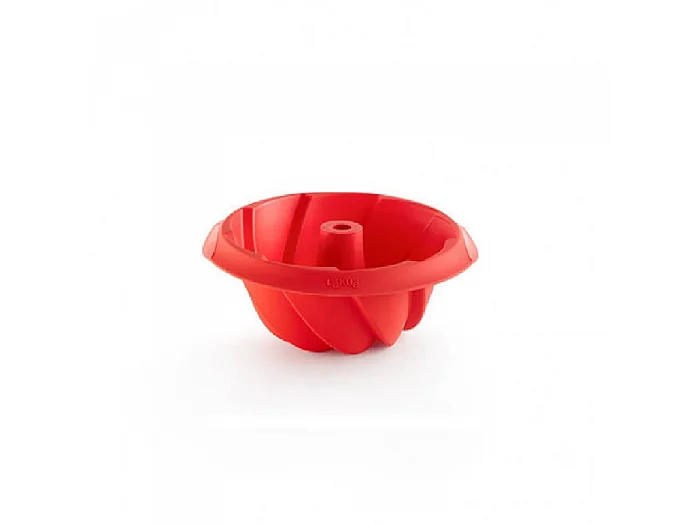 Moule à kougelhopf rouge en silicone