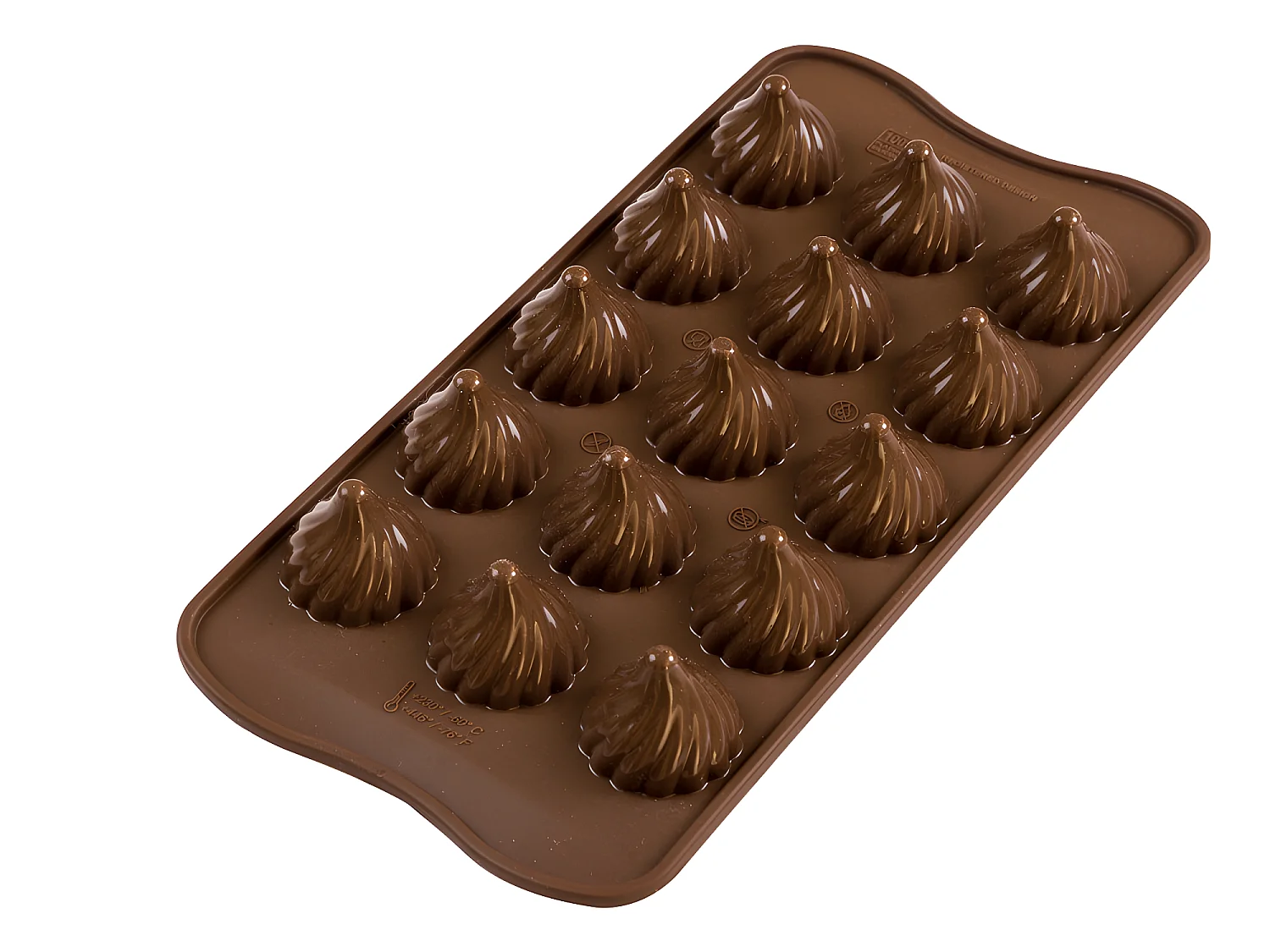 Moule en silicone pour 15 Chocoflame 2,7 cm