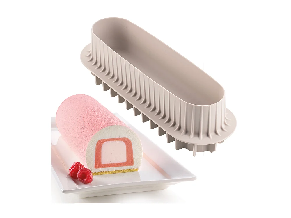 INSERTO BUCHE - MOULE SILICONE 20X35/H3 CM + 22X5/H4 CM