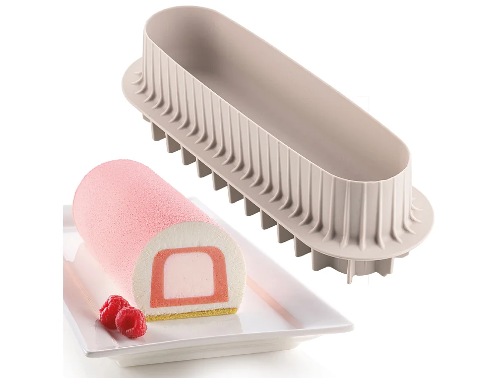 INSERTO BUCHE - MOULE SILICONE 20X35/H3 CM + 22X5/H4 CM