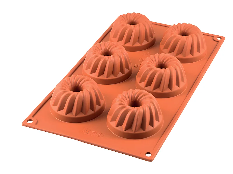 Moule silicone 6 mini kougelhopf 7 cm