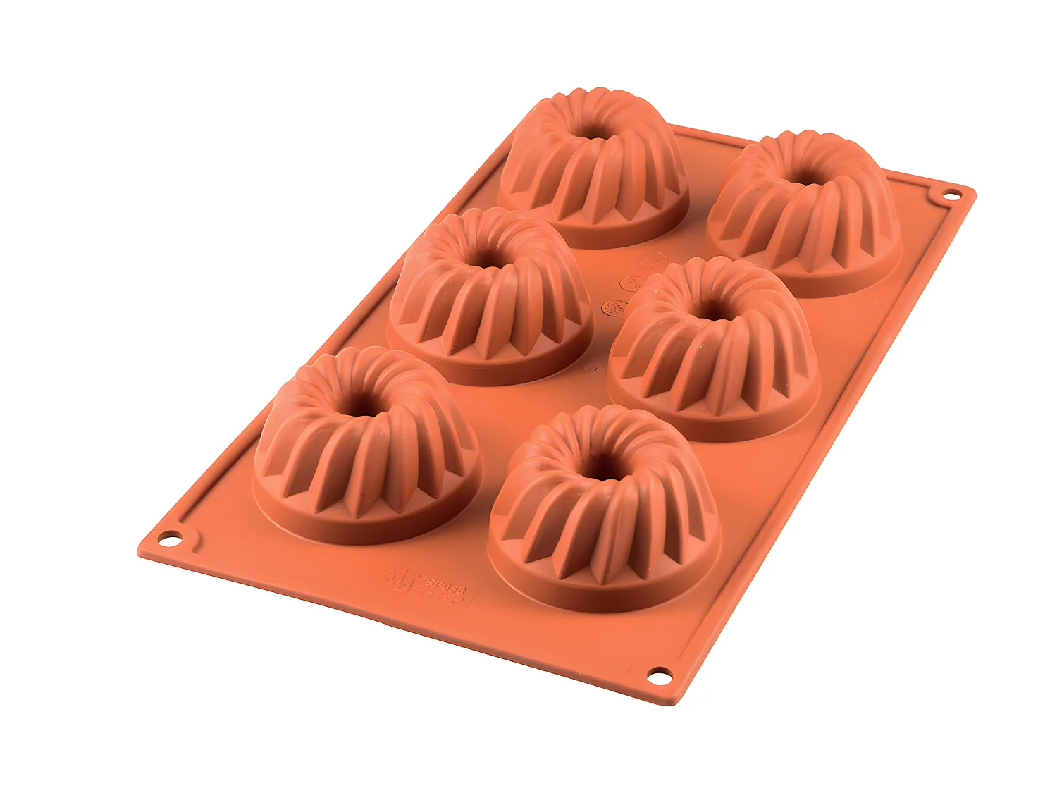 Moule silicone 6 mini kougelhopf 7 cm