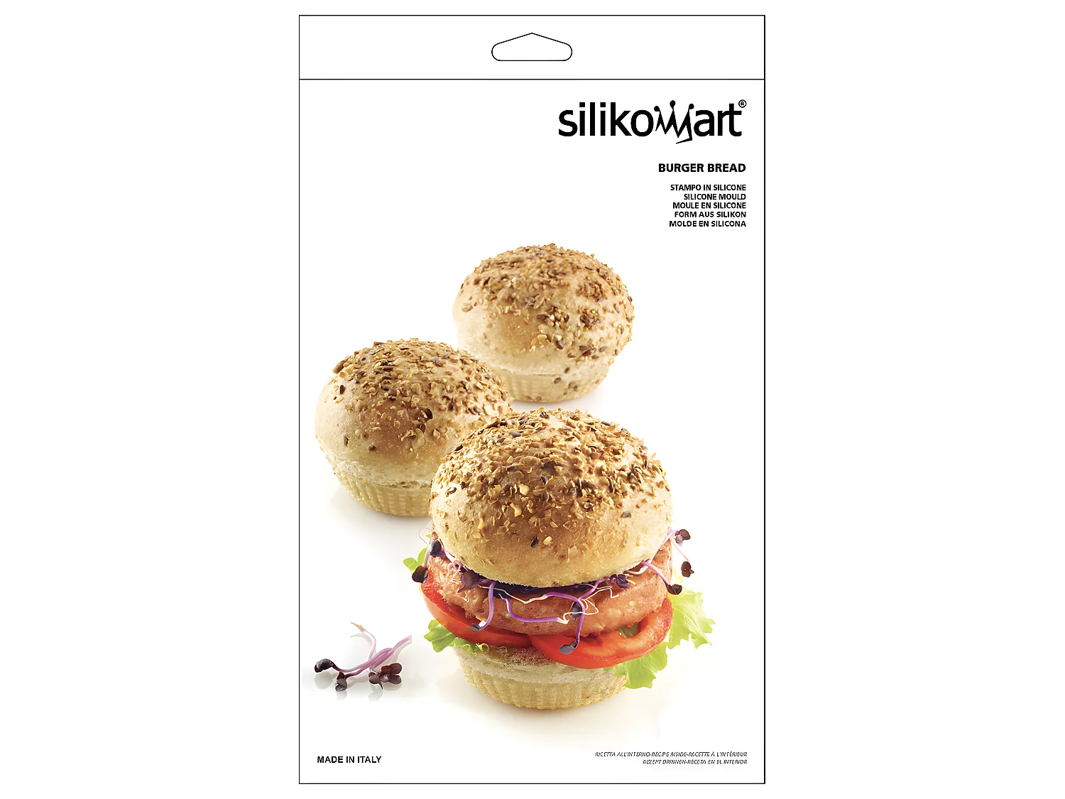 Moule 6 pain burger 8 cm