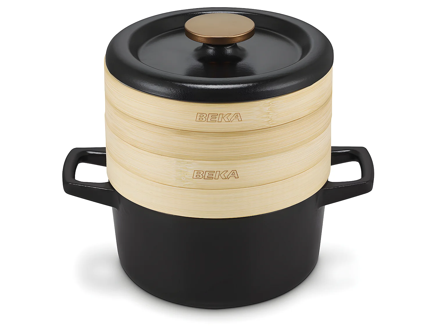 Cuit vapeur 20 cm Nori avec 2 passoires en bambou