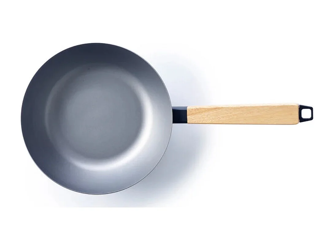 Poêle wok Nomad 31 cm en acier carbone