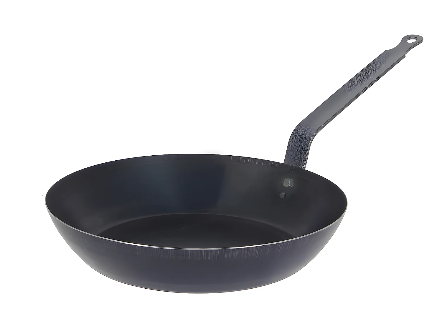 Poêle à frire 28 cm la lyonnaise en tôle d'acier bleuie