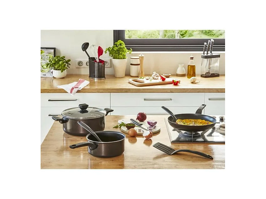 Tefal Sauteuse anti-adhésive 24cm + couvercle - b5543202