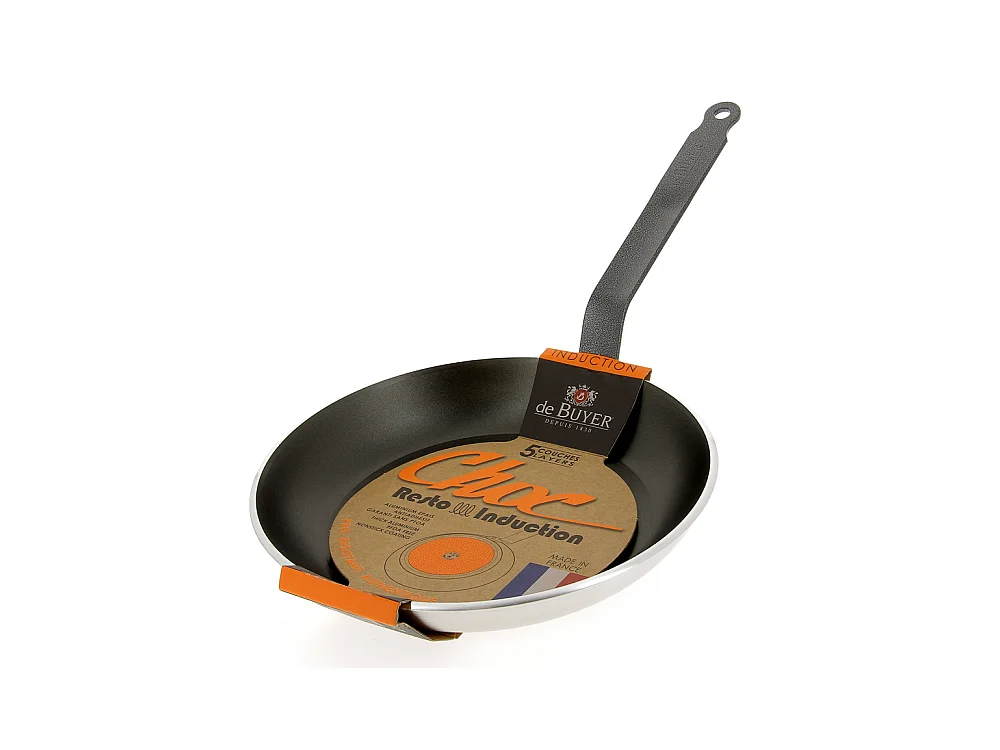 Poêle choc 5 mm resto induction 28 cm