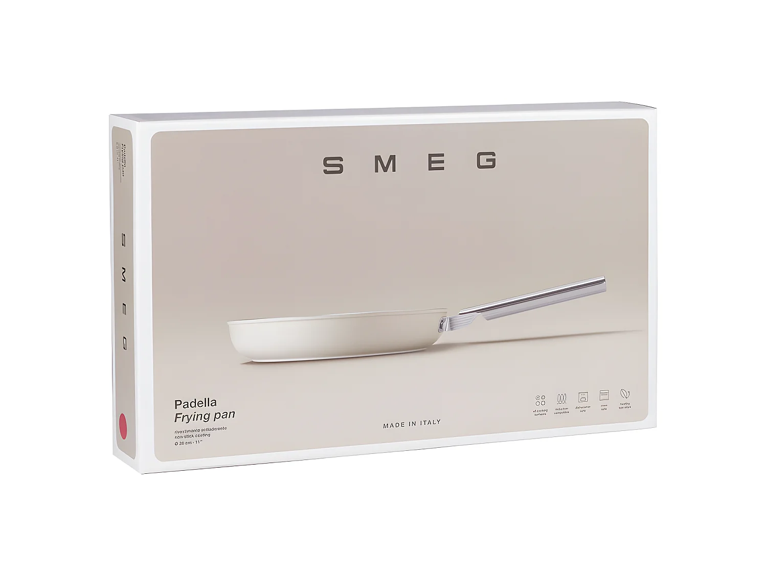 Poêle années 50 26 cm Crème