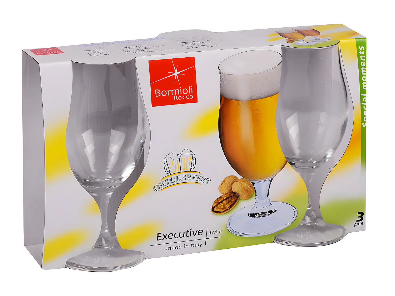 Pack de 3 verres à bière Executive 39 cl