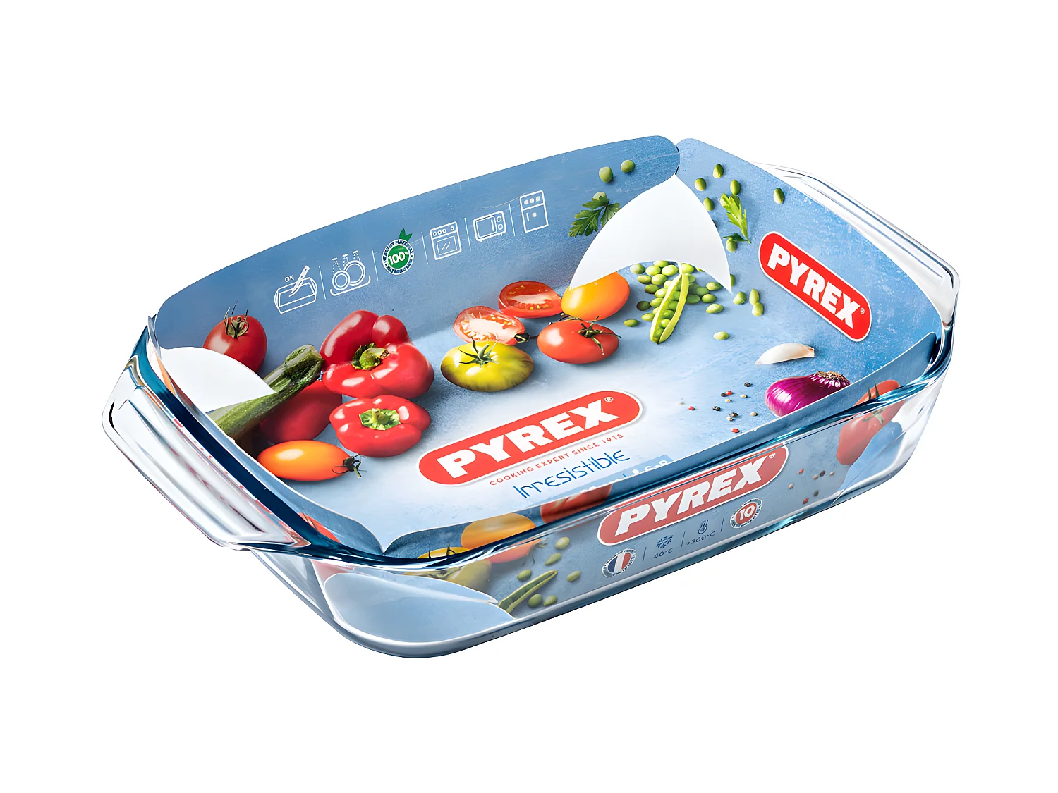 Fuente rectangular Let's Share Pyrex vidrio 39x24,5x6,9 cm