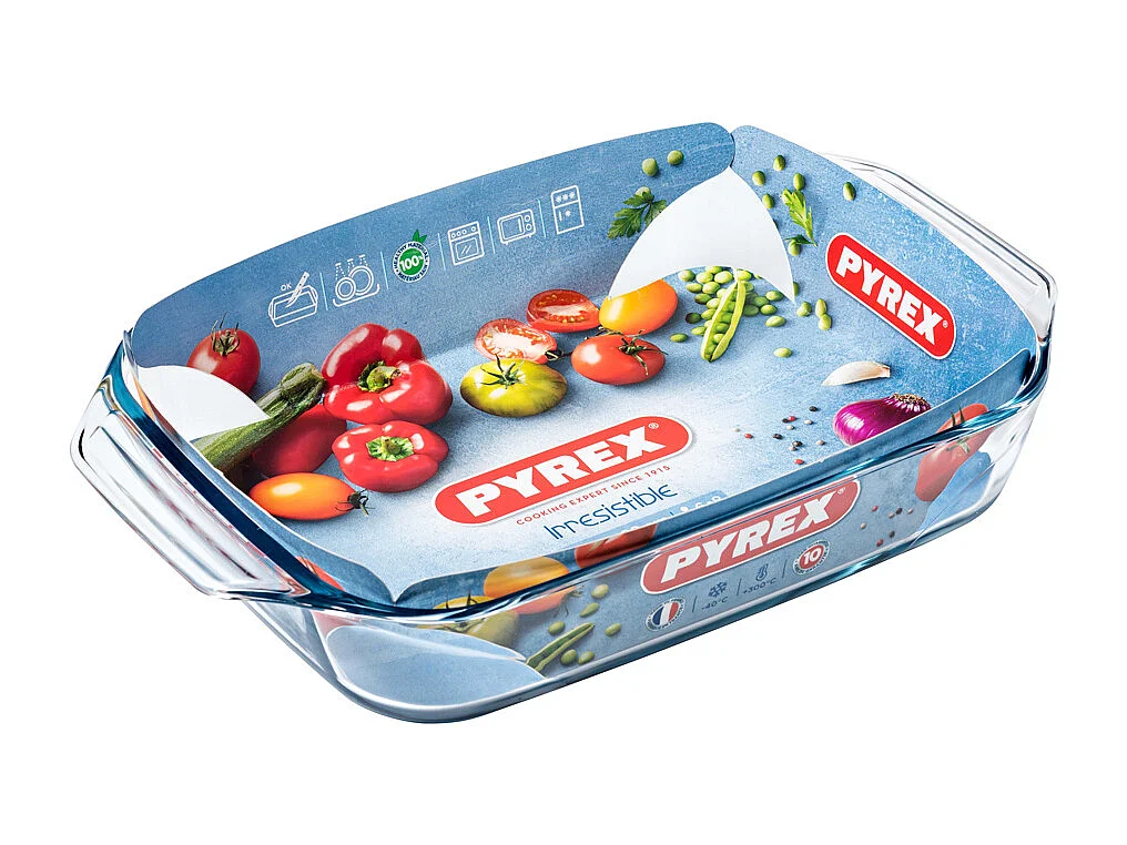 Fuente rectangular Let's Share Pyrex vidrio 39x24,5x6,9 cm