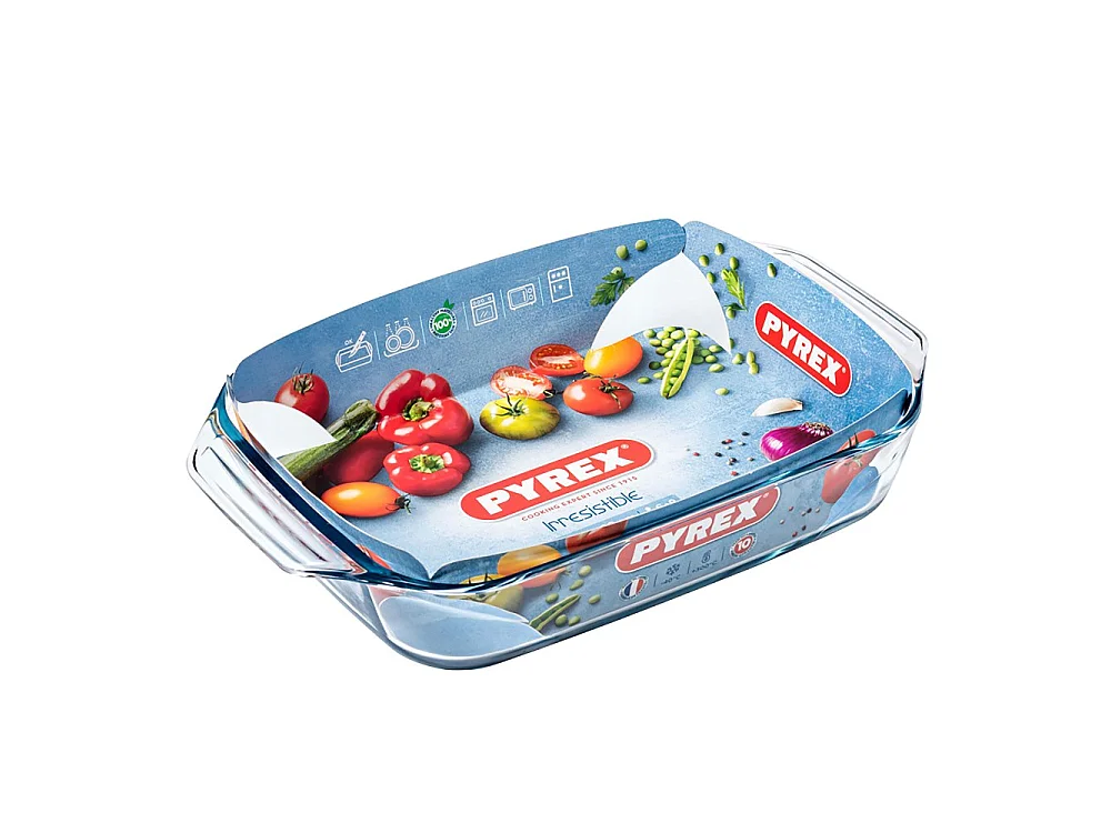 Fuente rectangular Let's Share Pyrex vidrio 39x24,5x6,9 cm