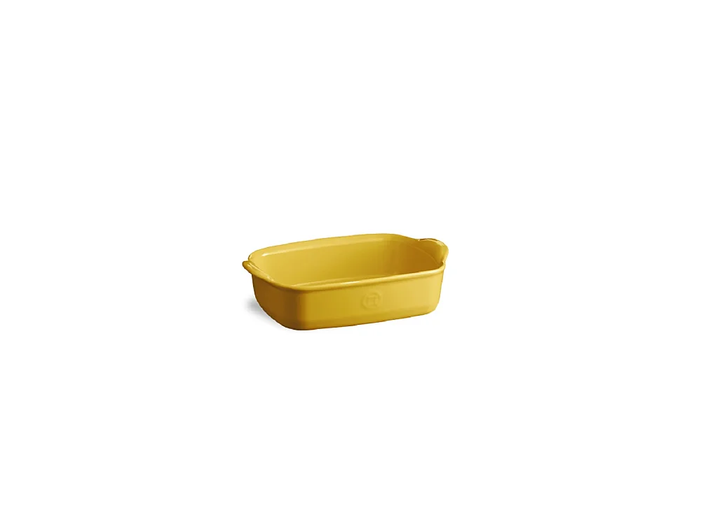 Plat à four rectangle jaune 22 cm