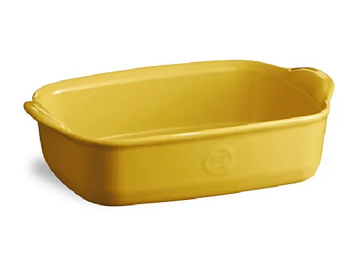 Plat à four rectangle jaune 22 cm