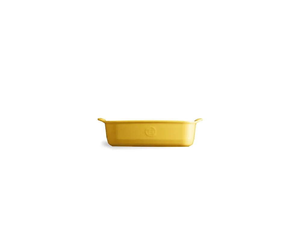 Plat à four rectangle jaune 22 cm