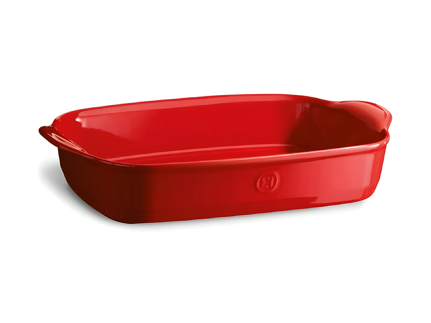 Plat rectangle Grand Cru rouge grand modèle