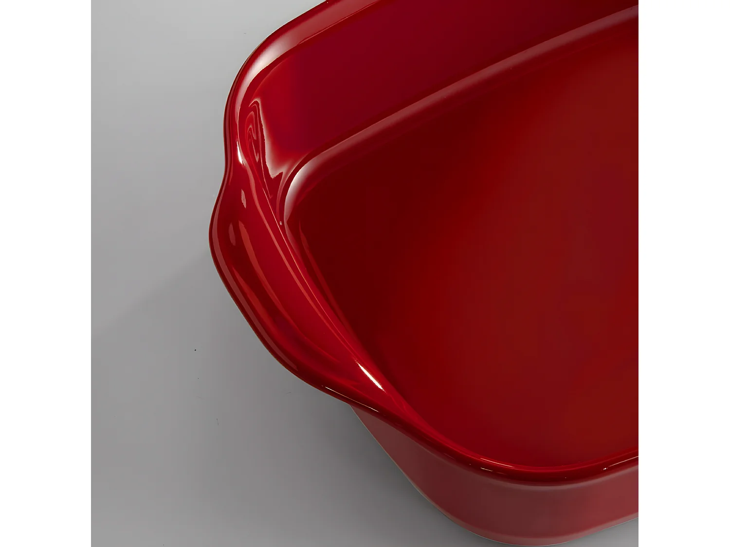 Plat rectangle Grand Cru rouge grand modèle