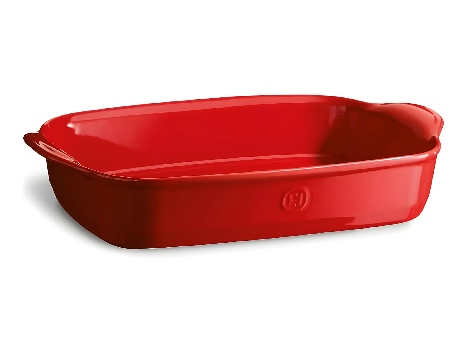 Plat rectangle Grand Cru rouge grand modèle