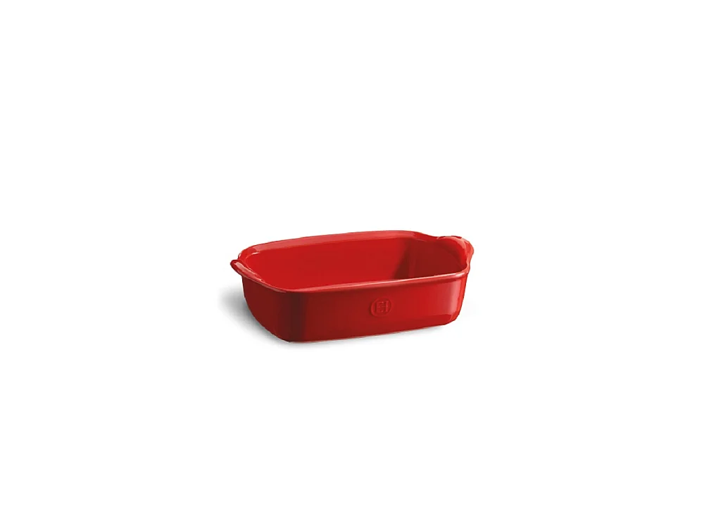 Plat à four rectangle rouge 22 cm