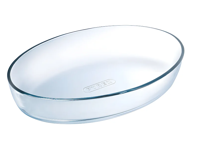 Fuente Essentials Pyrex forma oval transparente 40x28 cm