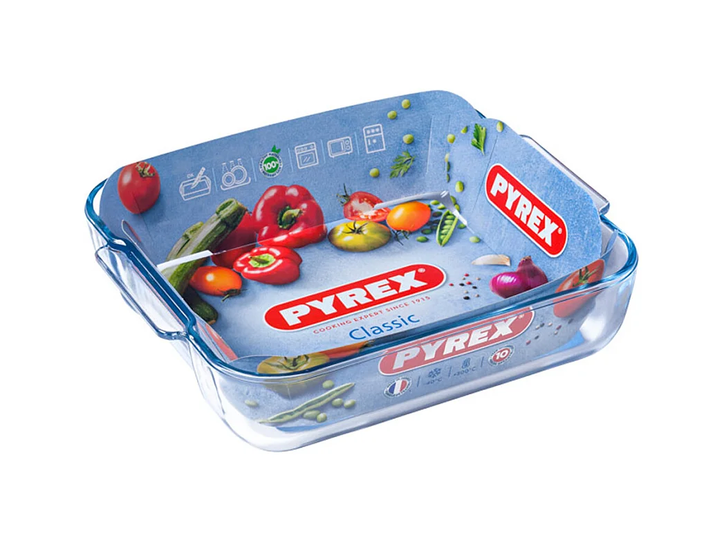 Pyrex Plat carré 21cm verre - 220b000/5046