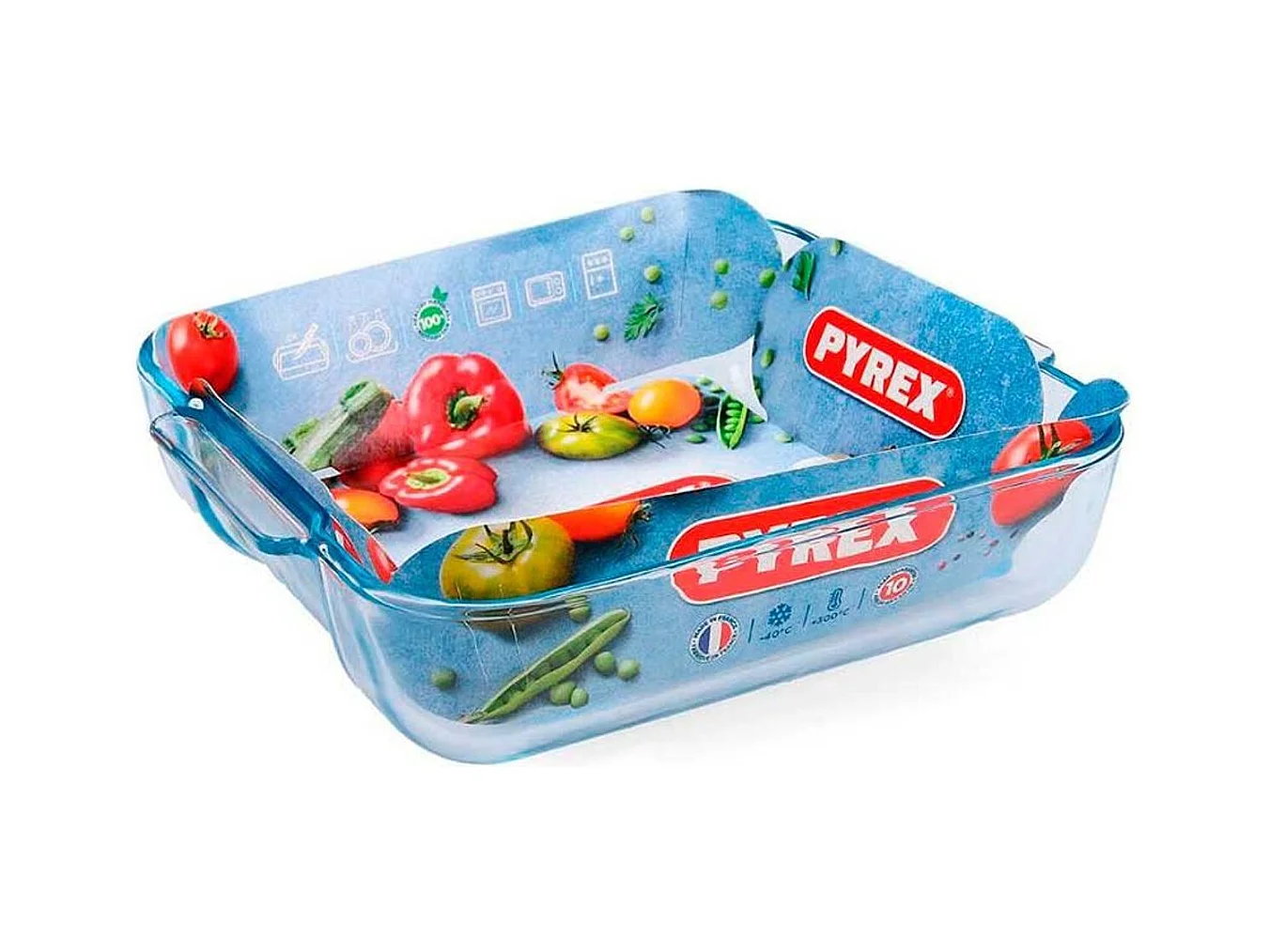 Pyrex Plat carré 21cm verre - 220b000/5046