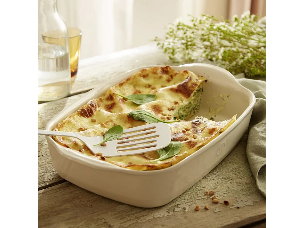 Plat rectangulaire Argile beige petit modèle