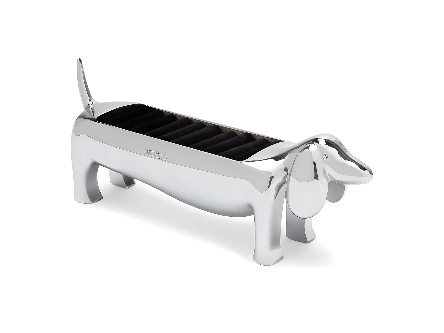 Dackelförmiger Ringhalter aus Zink