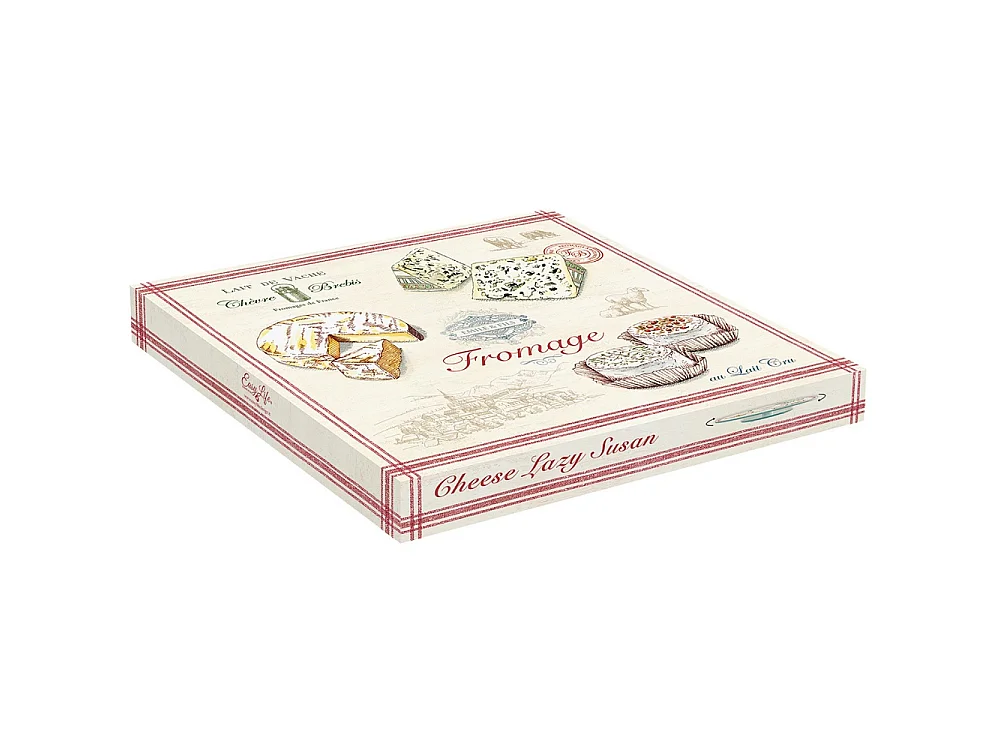 Plateau à fromage tournant en verre 32 cm