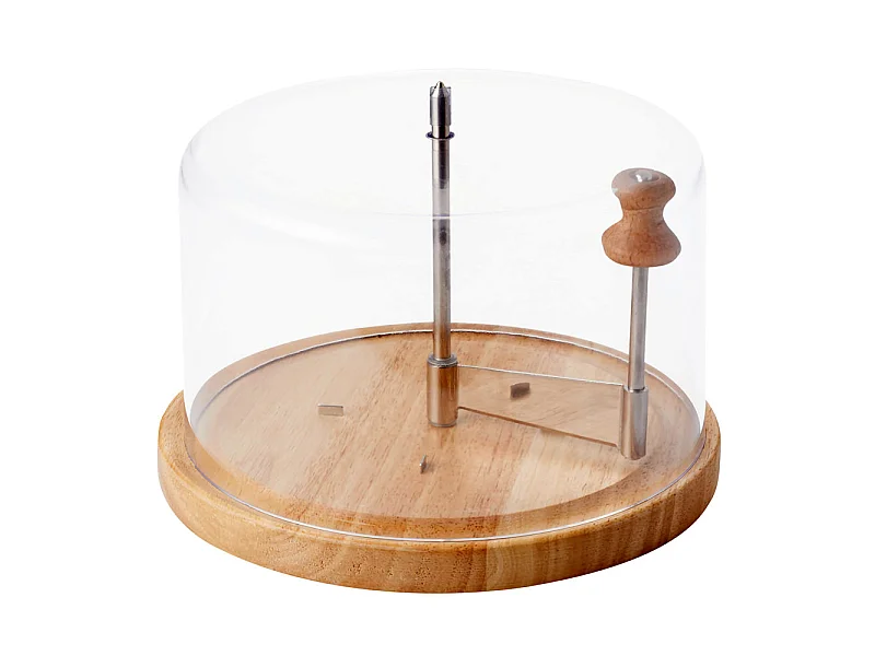 Racloir à fromage tête de moine en bois